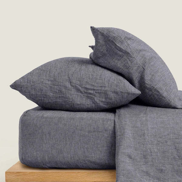 Organic French Linen Fitted Sheet