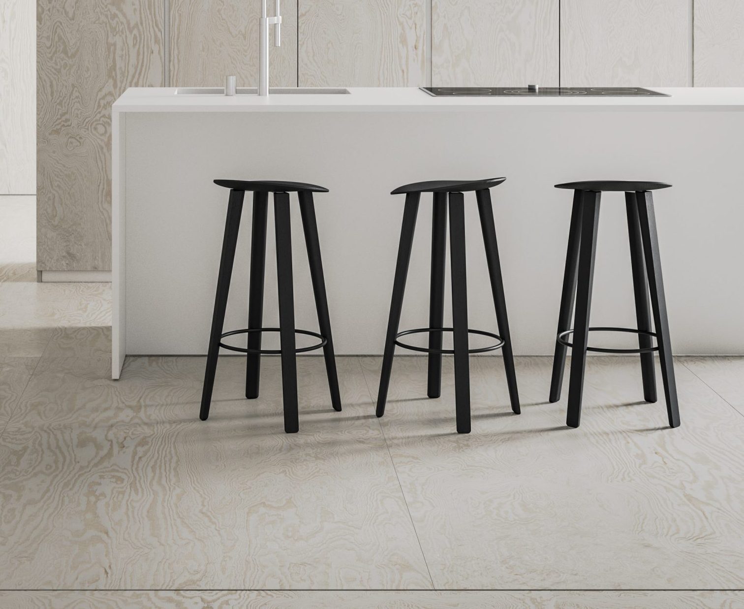 Beret 65/4W Stools