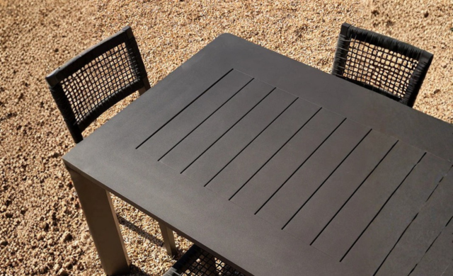 Byron Aluminum Extension Dining Table