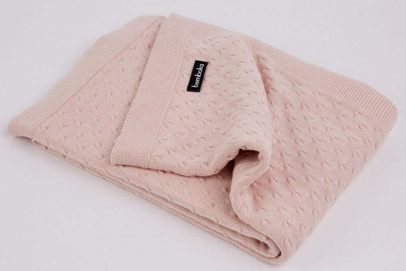 Luxury Cot Blankets - Organic Cotton Knot design