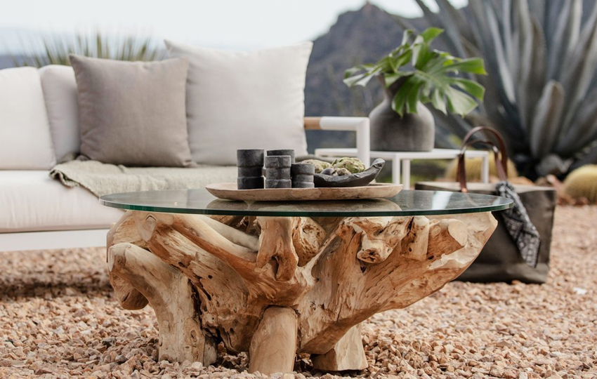 Pure Teak Root Coffee Table Coffee Side Tables Harbour Outdoor Henri Living