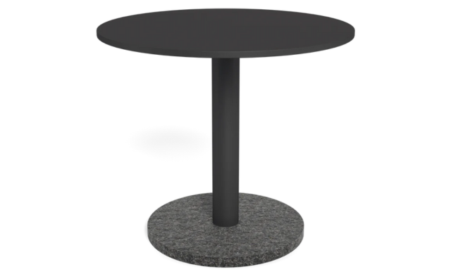 Madison - Round Side Table (Aluminum Asteroid / Granite Black) / Harbour Outdoor