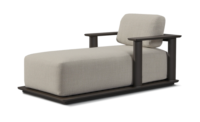 Newport Aluminium - Fixed Chaise / Sofas