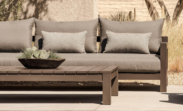 Pacific - Aluminum 3 Seat Sofa / Outdoor Furniture