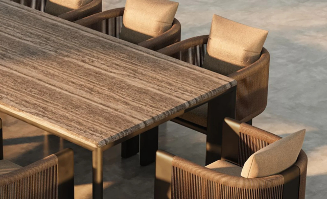 Palm Beach Aluminium - Rectangle Dining Table / Dining Tables