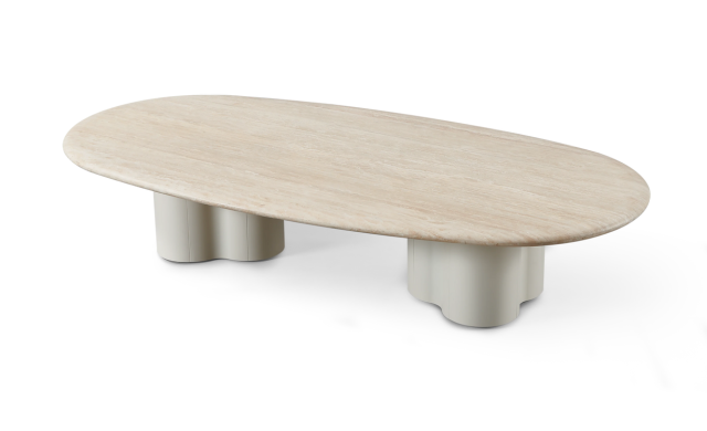 Porto Aluminum - Pill Coffee Table 64" / Harbour Outdoor