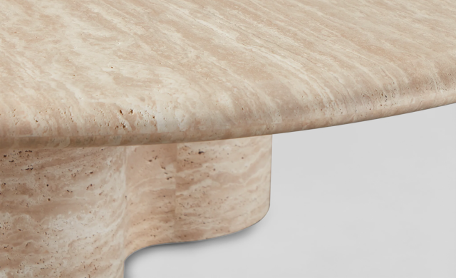 Porto Travertine - Round Coffee Table / Harbour Outdoor