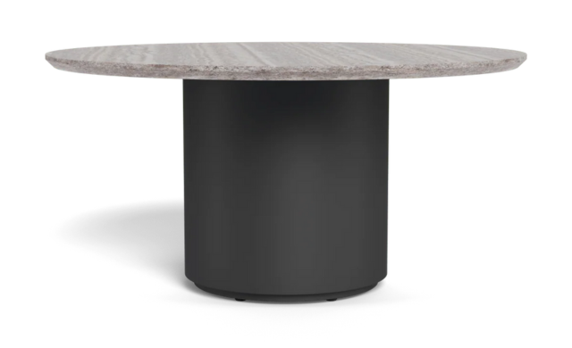 Santorini Outdoor Stone Round Dining Table - 48" / Harbour Outdoor
