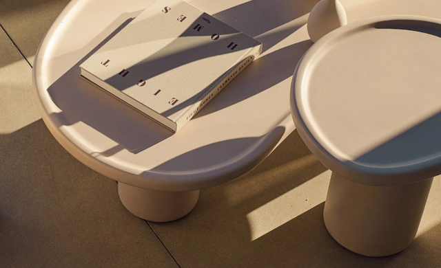 Scala Side Table - (Composite Concrete Salt) / Harbour Outdoor