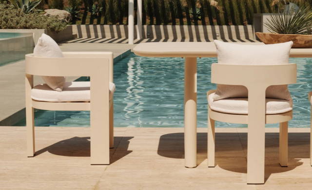 Victoria Aluminum - Armless Dining Chair / Harbour Outdoor