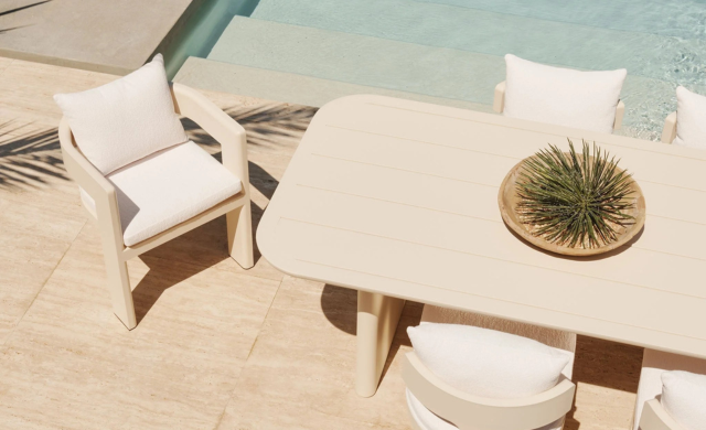 Victoria - Slatted Dining Table 108" / Harbour Outdoor