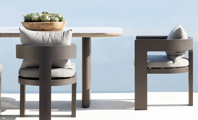 Victoria - Stone Dining Table 108" / Harbour Outdoor
