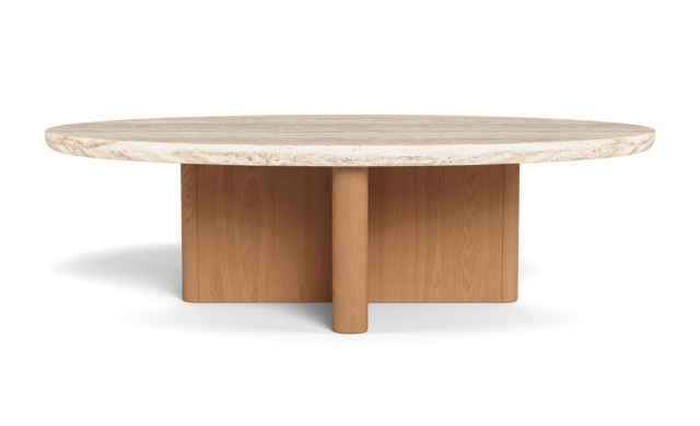 Victoria Teak - Oval Stone Coffee Table / Harbour Outdoor