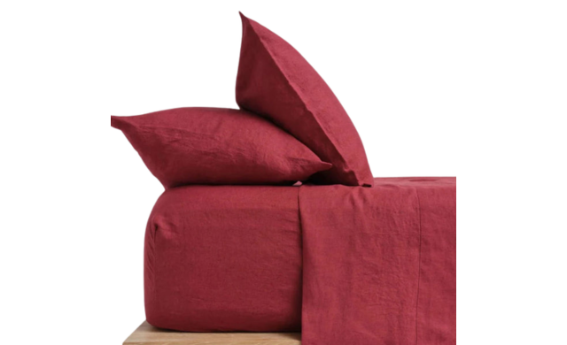 Organic French - Linen Fitted Sheet / Linen Sheets & Quilt Covers
