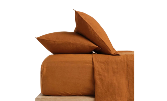 Organic French - Linen Fitted Sheet / Linen Sheets & Quilt Covers