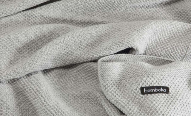 Luxury Cot Blankets - Organic Cotton - Moss Stitch design / Blankets & Throws