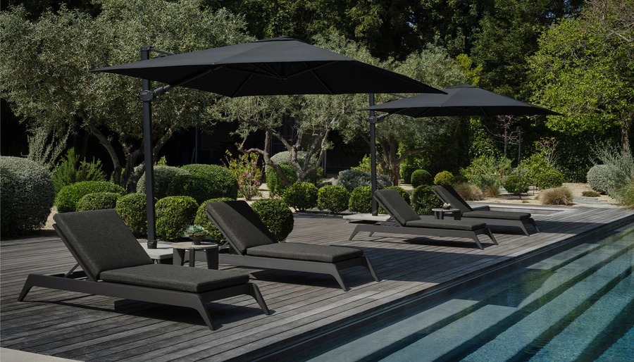 MLB - Aluminum Slatted Sun Lounge / Harbour Outdoor