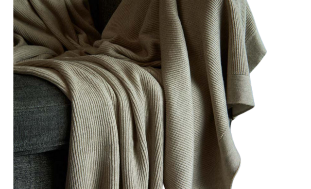 Luxury Rib Throw - Organic Cotton / Blankets & Throws